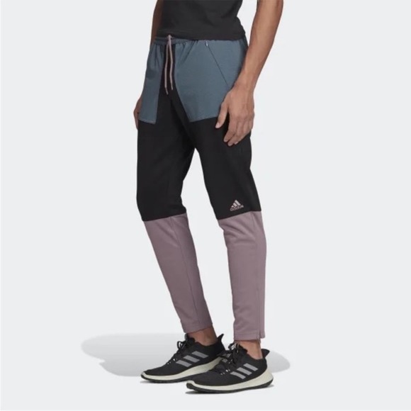 adidas Other - Adidas | RARE Tri Color Men’s Jogger | Black Purple & Real Track Pant Size Small